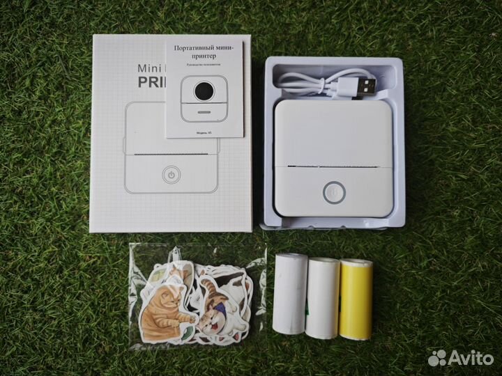 Портативный термопринтер новый