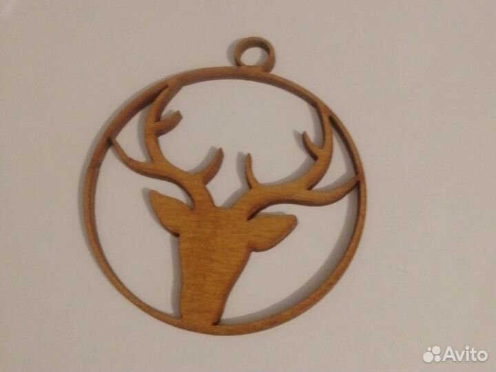 Деревянная ëлочная игрушка