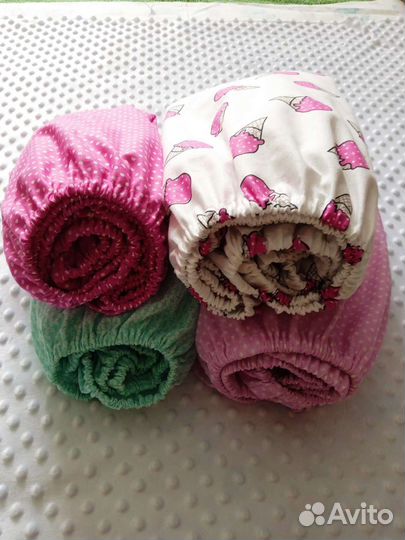 Простынь на резинке 120 60