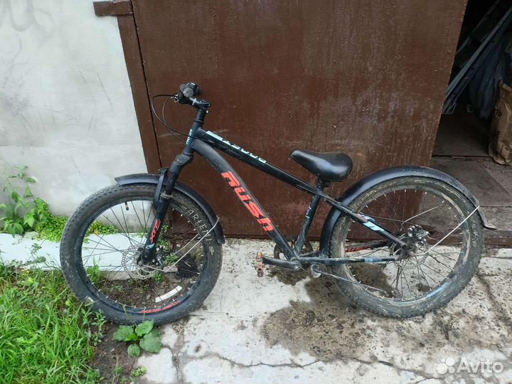 Велосипед rush с широкими колесами