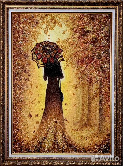 Пейзаж из янтаря, картины, сувенирная мастерская