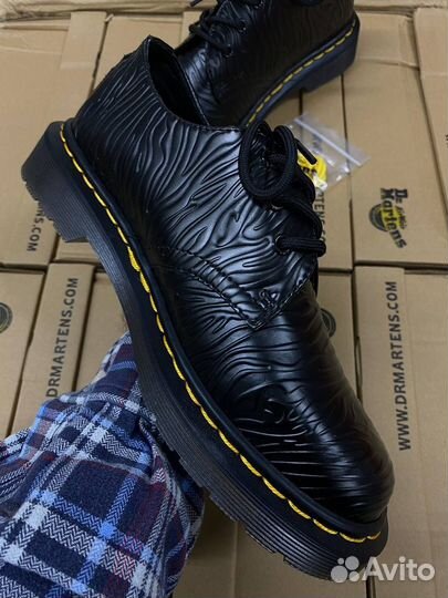 Dr Martens 1461 Bex Zebra Emboss Leather Oxford купить в