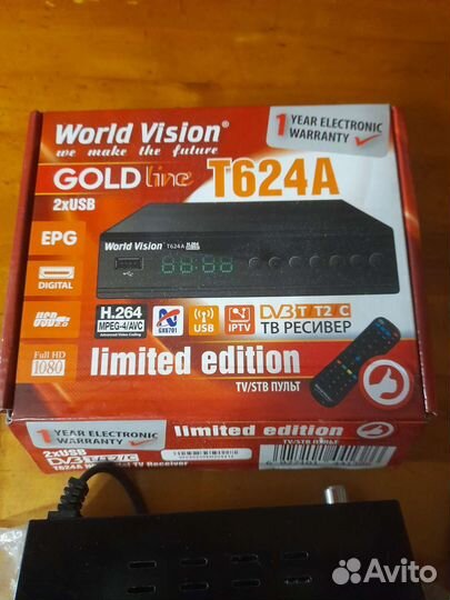 Цифровая тв приставка World Vision T624A