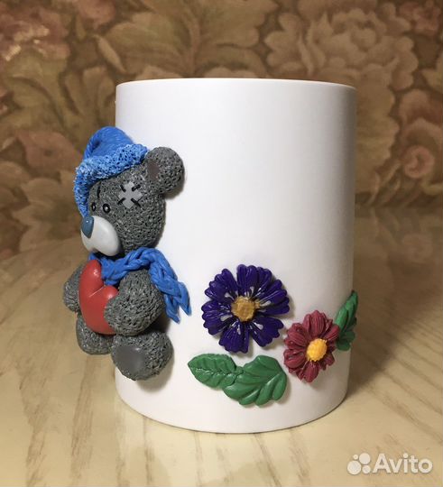 Кружка с декором «Мишка Тедди»