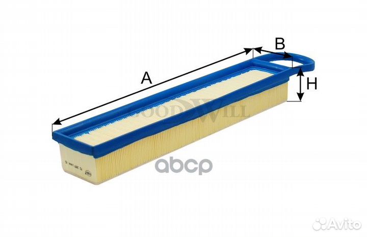 Фильтр воздушный BMW Mini, citroen Berlingo