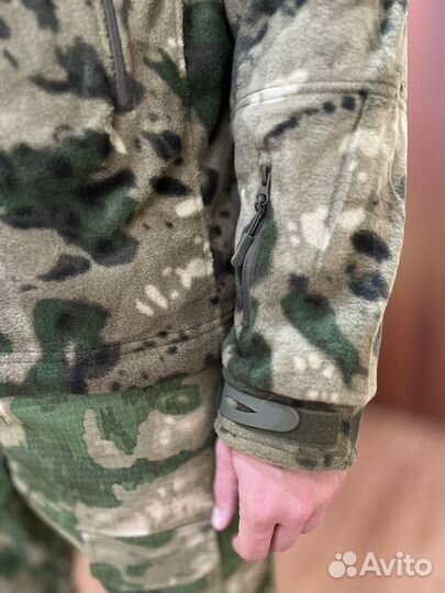 Флисовая кофта мужская тактическая мох