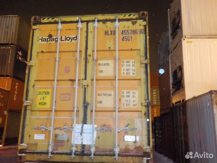 Контейнер 40 футов высокий hlxu4557866