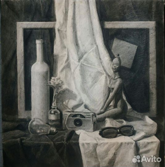 Картина графика, натюрморт
