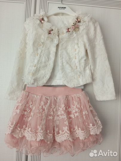 Болеро+юбка, костюм на 1-3 г Ст.кучергановка