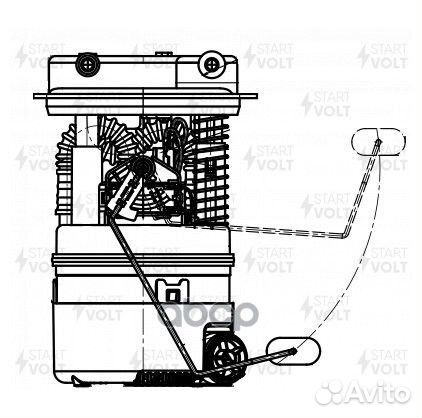 Модуль топл. насоса для а/м Лада Largus (12) 1.6i