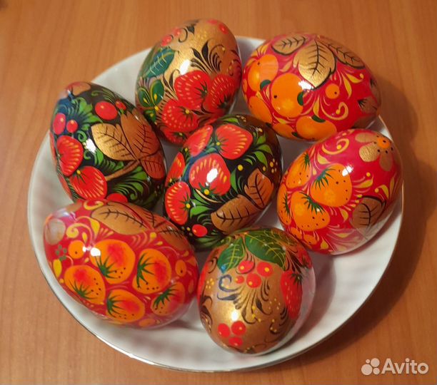 Яйцо деревянное расписное, для Ирины