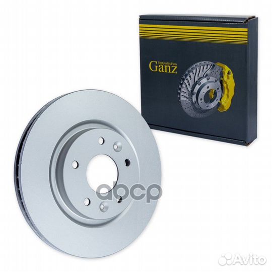 Диск тормозной передний с покрытием GIJ06067 ganz