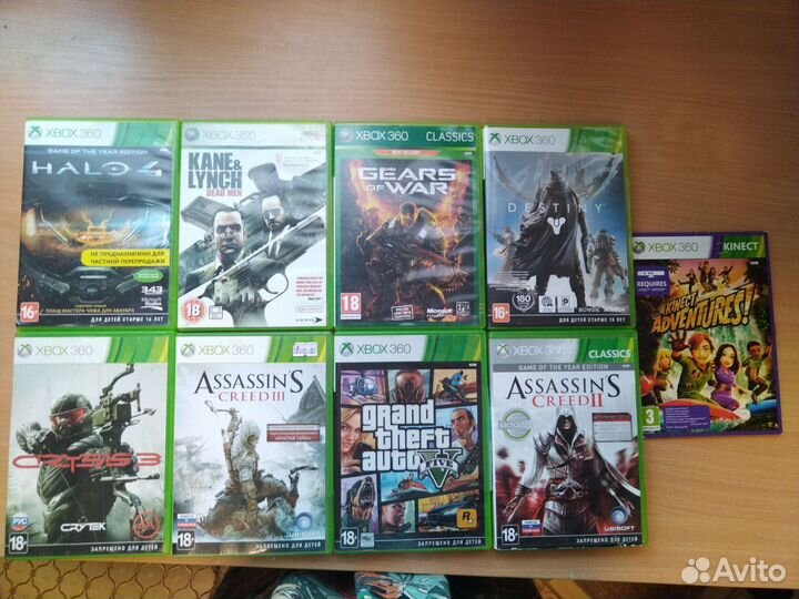 Игровая приставка xbox 360 с играми