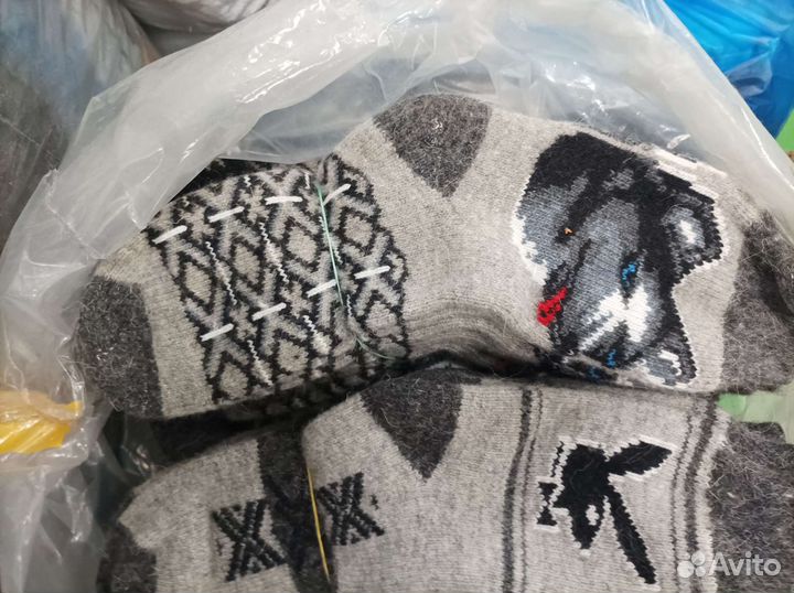 Носки шерстяные, толстые, раз; 36 - 41