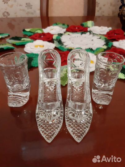 Кофейник кобальт. Вазы хрустальные