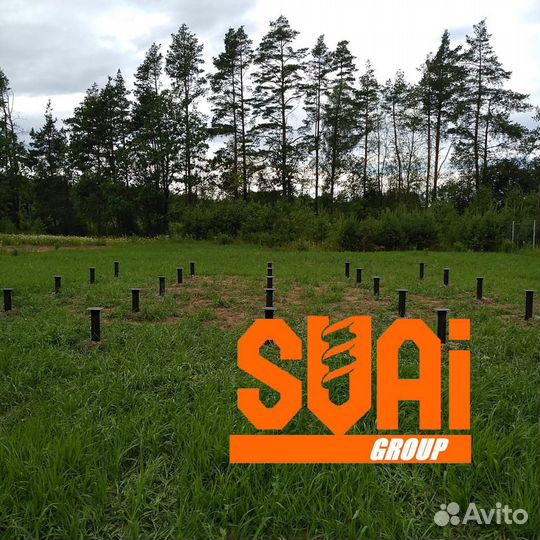 Винтовые сваи 89 с установкой