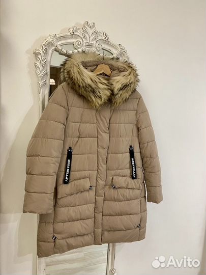 Пуховик Парка Куртка зимняя удлиненная дутая 48