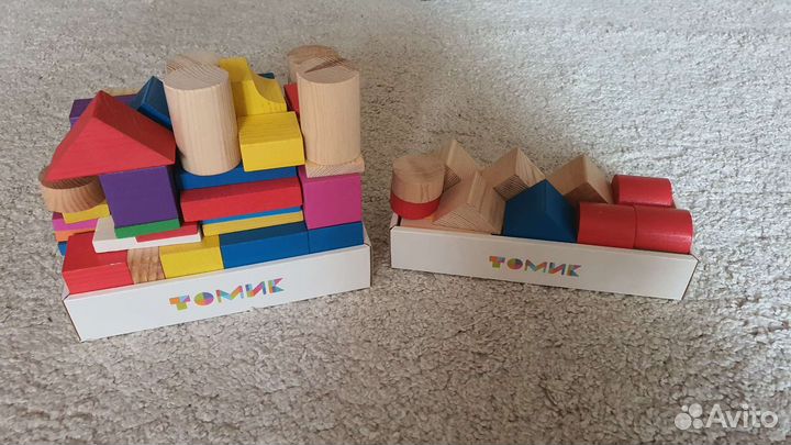 Кубики Деревянный конструктор