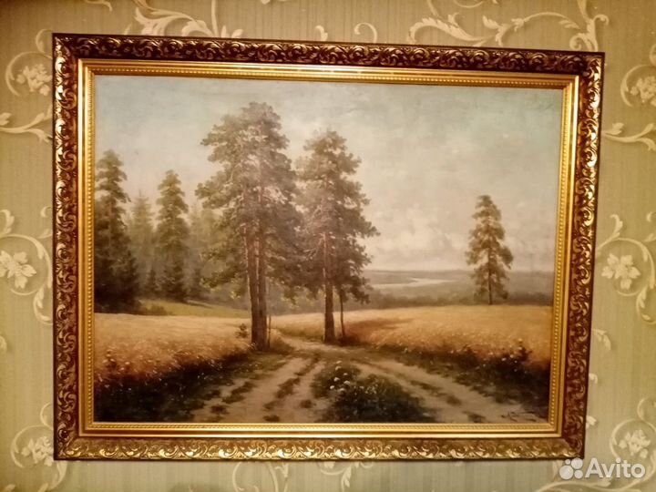 Картина Карпов А.М. 1957 г холст масло