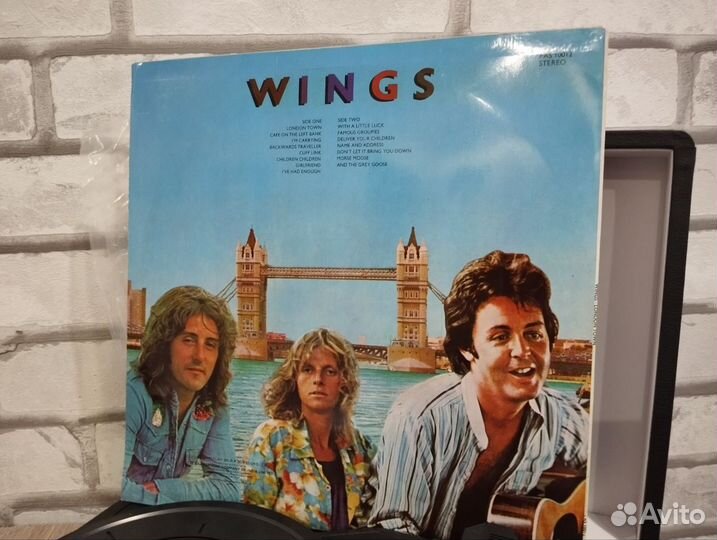 Винил. Wings, London Town India