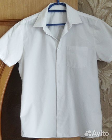 Рубашка белая школьная для мальчика