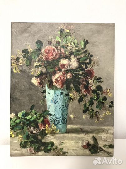 Картина «Розы в Дельфтской вазе»
