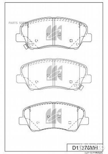 Kashiyama D11376MH Колодки пер.hyundai i20 15/sola