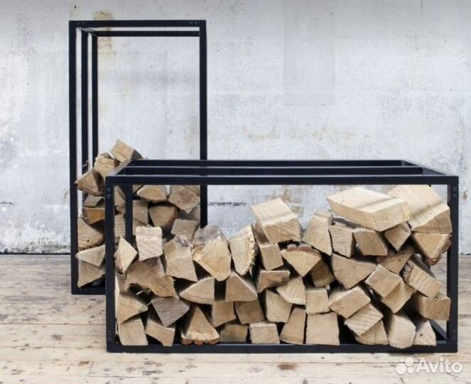Стеллаж из металла для хранение дров на заказ