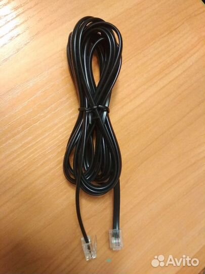 Кабель телефонный (патчкорд), 4-жильный, 2,5 м