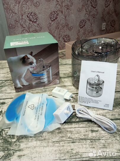 Автоматическая поилка для кошек и собак - фонтанчк