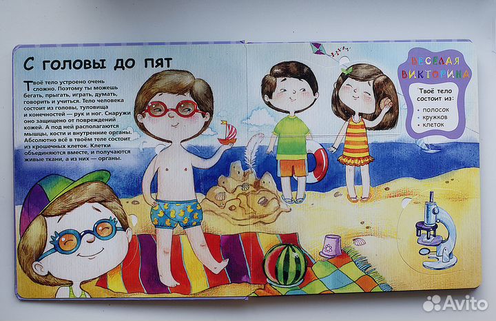 Человек детская энциклопедия с окошками