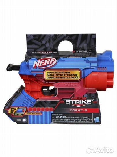 Новый Бластер Нёрф Альфа Страйк Кобра RC 6 E2984