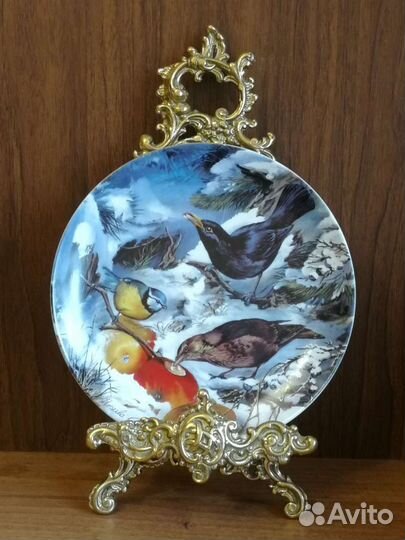 Тарелки настенные Птицы зимой