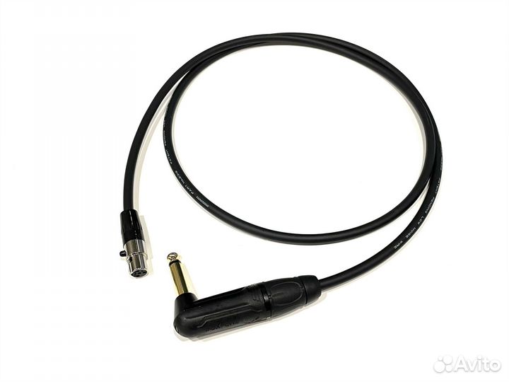 Кабель для Shure mini XLR 4pin - угл Jack 6.3mm G