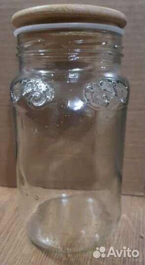 Банка стекло большая с крышкой