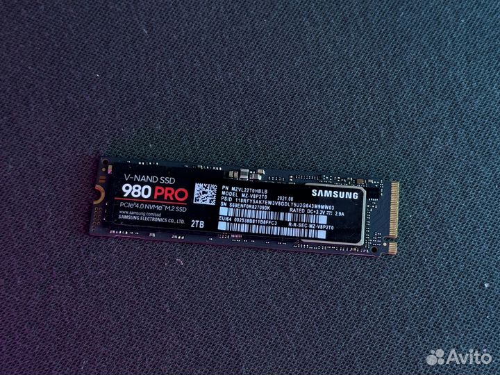 2000 гб SSD M.2 накопитель Samsung 980 PRO