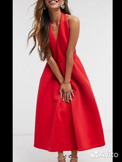 Платье красное вечернее выпускное