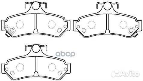 Колодки тормозные дисковые HP5244 HSB