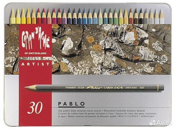 Карандаши акварельные Caran d’Ache Pablo 30