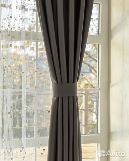 Шторы Адора мускат новые на окна пошив