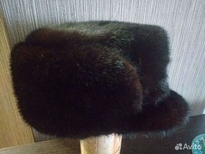 Норковая шапка мужская