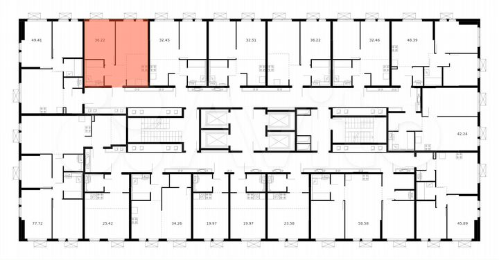 2-к. квартира, 36,2 м², 4/33 эт.