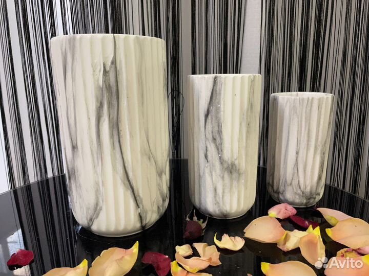 Ваза для цветов интерьерная настольная