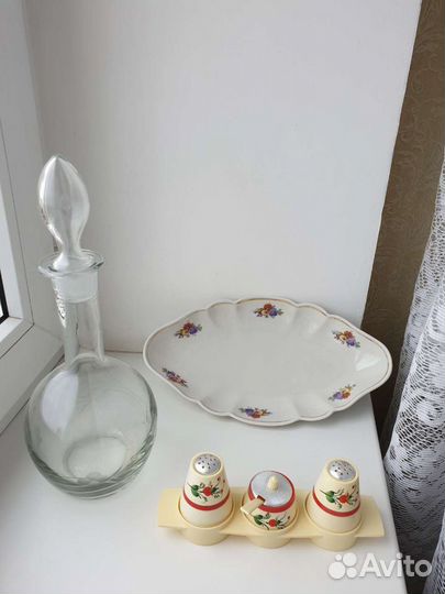 Фарфоровая и стекло посуда СССР