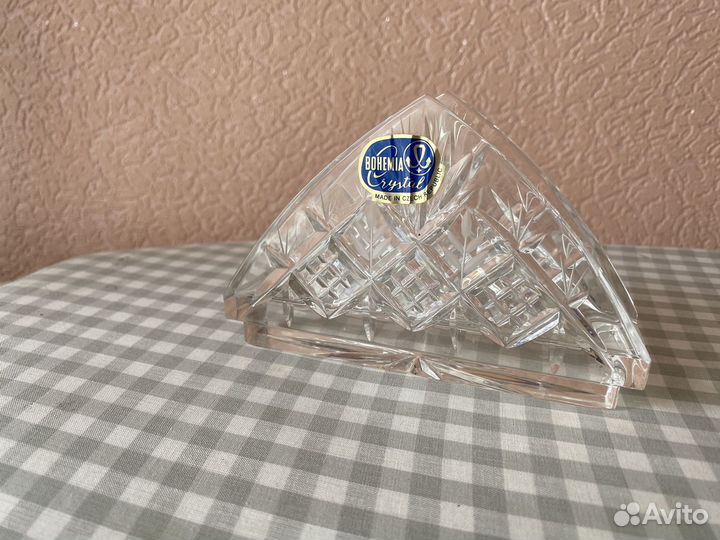 Хрустальная подставка для салфеток