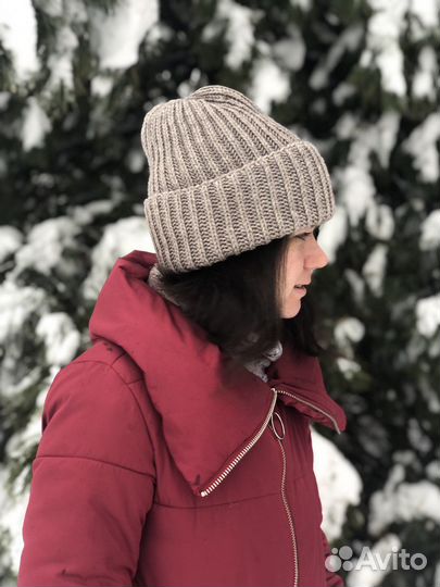 Шапка с отворотом