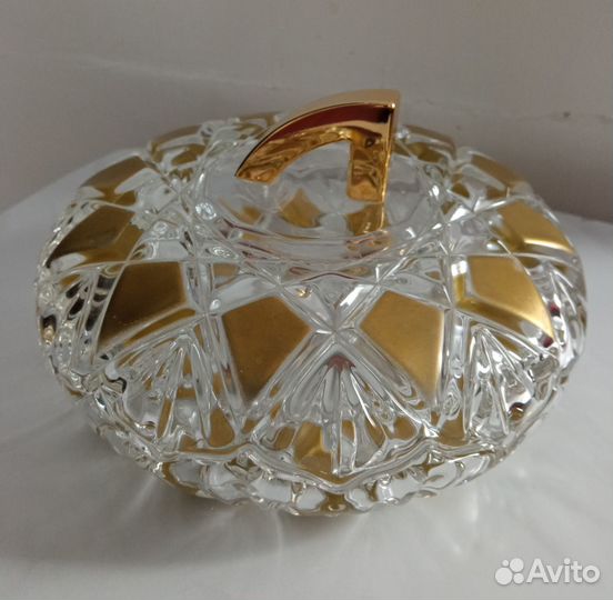 Конфетница с крышкой, Waltherglas Германия