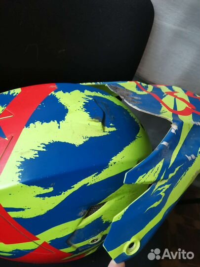 Кроссовый шлем fox V3