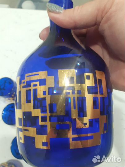 Графин с рюмками Чехия винтаж