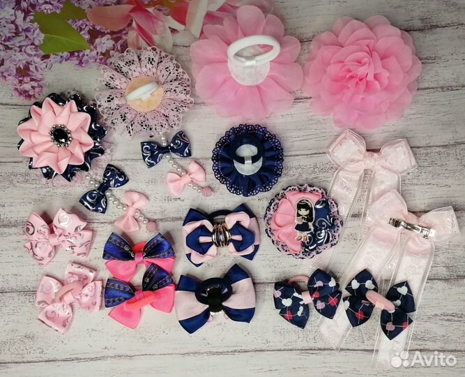 Набор школьных бантиков ручной работы